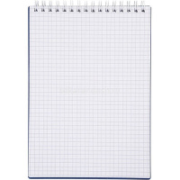 Блокнот А5 80л "Canvas. Синий" клетка, на спирали, пластиковая обложка 081521 от магазина "Карандаш"