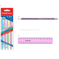 Набор настольный "Base Pastel" 18,5х8х23см 6 предметов, пластик, розовый 53307 от магазина "Карандаш"