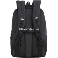 Рюкзак 29х41,5х18см, 740гр, 2 отделения, 2 кармана, черный световозвращающий RU-534-1/1 от магазина "Карандаш"