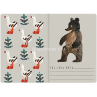 Тетрадь А5 40л клетка "Зимняя сказка" прошитый блок матовая ламинация 7-40-115 от магазина "Карандаш"