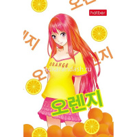 Блокнот А7 48л "Девочки-апельсинки" клетка, склейка, 3-х цветный блок, 5 дизайнов 083524 от магазина "Карандаш"