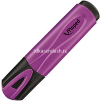 Маркер текстовыделитель "Fluo Pep&apos;s" фиолетовый, клиновидный наконечник, толщина линии 1-5мм 742531 от магазина "Карандаш"