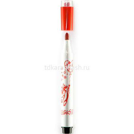 Фломастеры 12 цветов "FunColor" со штампиками, в пластиковом пенале, 2 вида 32-0038 от магазина "Карандаш"