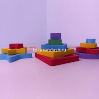 Игра логическая 3в1 "Сортер-пазл" 30х11см 12 деталей, дерево 11383-24 от магазина "Карандаш"