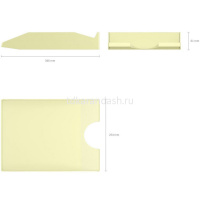 Лоток д/бумаг горизонтальный "Office Pastel" желтый, пластик 55545 от магазина "Карандаш"