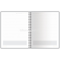 Ежедневник недатированный А5 "Torino" 272стр., голубой, искусственная кожа, на кнопке 3-685/09 от магазина "Карандаш"