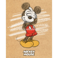 Тетрадь А5 48л клетка "Микки Маус" на скобе матовая ламинация 5 дизайнов 058473 от магазина "Карандаш"