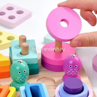 Картинка Игра логическая "Рыбалка-Пирамидка" 22х15см 36 деталей, дерево XJ4095 от магазина "Карандаш" Игра логическая "Рыбалка-Пирамидка" 22х15см 36 деталей, дерево XJ4095 от магазина "Карандаш"