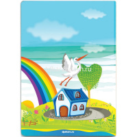 Обложка 13,5х19,7см "Свидетельство о рождении. Аист" пвх 2748.Р1 от магазина "Карандаш"