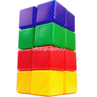 Кубики 16шт. 8см пластик 32х16х16см ПИ000160 от магазина "Карандаш"