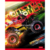 Тетрадь А5 24л клетка "MonsterTruck" на скобе  24Т5В1/051530 от магазина "Карандаш"