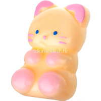 Игрушка-антистресс сквиш "Кошка" 8х6см с рыбкой и вилкой Y11020-24 от магазина "Карандаш"