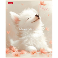 Тетрадь А5 48л клетка "Flossy" на скобе ламинация Soft-touch 5 дизайнов 092513 от магазина "Карандаш"