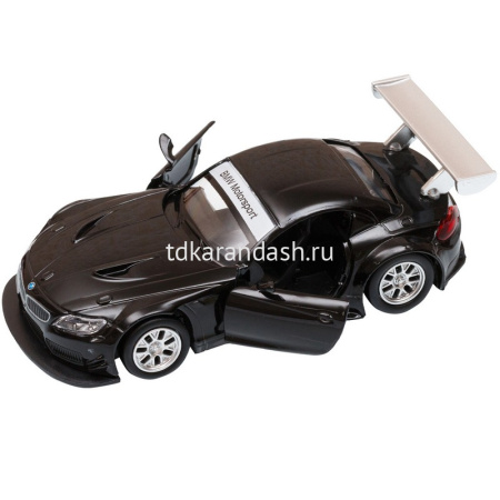 Машина "BMW Z4 GT3" черная, инерционная, металл 17,5см (свет, звук, откр.двери) JB1200132 от магазина "Карандаш"