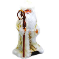 Дед Мороз 40см в золотой шубе (звук) Y8489-19 от магазина "Карандаш"