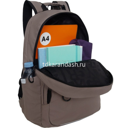 Рюкзак 30х42,5х13,5см, 800гр, 2 отделения, 3 кармана, темный песок RU-539-1/3 от магазина "Карандаш"