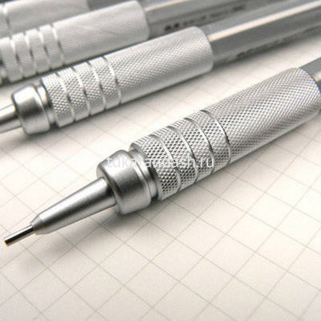 Карандаш автоматический профессиональный "Graphgear 500" 0,7мм корпус серебряный PG517-C от магазина "Карандаш"