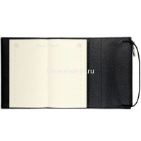 Ежедневник недатированный А5 "Dolce Vita" 192стр., черный, карман на молнии, искусственная кожа от магазина "Карандаш"