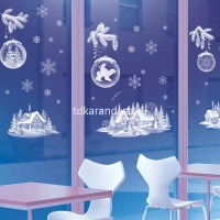 Наклейка "Новогодние игрушки" 2 листа 66,5х47см двусторонняя, светится в темноте 88.738 от магазина "Карандаш"