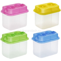 Стакан-непроливайка двойной Премиум PrimaVera с крышкой, цвет ассорти СН458 от магазина "Карандаш"