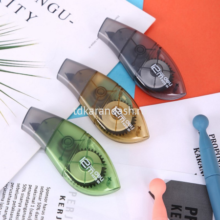 Корректирующая лента 12м*5мм 3 цвета корпуса EH21201 от магазина "Карандаш"