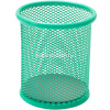 Подставка д/канц.принадлежностей d-9х10см сетчатая металлическая, бирюзовая Е9153