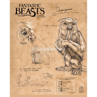 Тетрадь А5 48л клетка "Фантастические твари" на скобе матовая ламинация 5 дизайнов 48Т5лВ1/056233 от магазина "Карандаш"