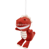 Брелок меховой "Дракончик" 12см 3 цвета на веревке 394-449 от магазина "Карандаш"