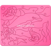 Трафарет рельефный большой "Дельфины" 18С 1178-08 от магазина "Карандаш"