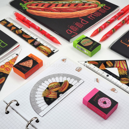 Ластик "HappyGraphix. Fastfood" 4 цвета 42-0051 от магазина "Карандаш"