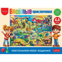 Игра-ходилка настольная "Веселые приключения" А2 50х70см с кубиком и фишками Ин2_30929/085872 от магазина "Карандаш"
