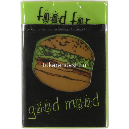 Ластик "HappyGraphix. Fastfood" 4 цвета 42-0051 от магазина "Карандаш"