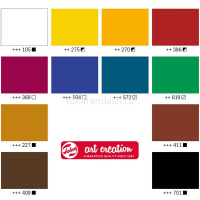 Краски акриловые 12 цветов 12мл Art Creation 9021712M от магазина "Карандаш"