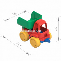 Набор д/песка № 34 (ведро, совок, грабли, машинка, 3 формочки) 11х16х12см 431734H от магазина "Карандаш"