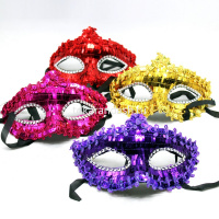 Маска карнавальная Венецианская с пайетками 20х10см 6 цветов Y10173-24 от магазина "Карандаш"