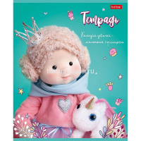 Тетрадь А5 24л клетка "Минималини. Игрушки БудиБаса Федотова" на скобе матовая ламинация 5 дизайнов от магазина "Карандаш"