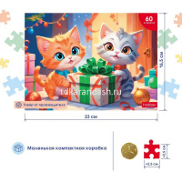 Пазлы 60 эл. "Забавные котики" 23х16,5см 60ПЗ5_32855/089437 от магазина "Карандаш"