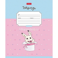 Тетрадь А5 12л клетка "Милашка Банни" на скобе 5 дизайнов 12Т5В1/089579 от магазина "Карандаш"