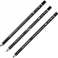 Карандаши угольные 3шт мягкие/средние/твёрдые черный, в блистере CC460 88 от магазина "Карандаш"