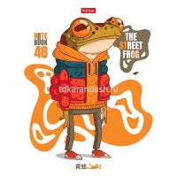 Тетрадь А5 48л клетка "Жабёныш" на скобе 5 дизайнов 48Т5В1/089213 от магазина "Карандаш"