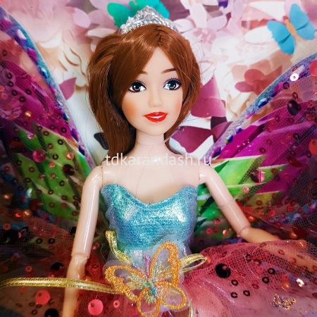 Кукла "Фея Эмили" 30см с цветами, шарнирная LT371630 от магазина "Карандаш"