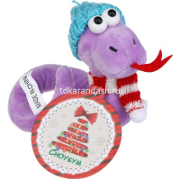 Змея в шарфе 24см на веревке, полиэстер, 4 цвета 394-529 от магазина "Карандаш"