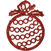 Набор ёлочных украшений 3шт "Шар" 10см 6 цветов пластик Y3763-16 от магазина "Карандаш"