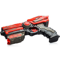 Пистолет 22х15см с мягкими пулями 6шт, пластик FJ802 от магазина "Карандаш"