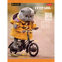 Тетрадь А5 18л клетка "Кот Басик" на скобе 5 дизайнов 18Т5В1/042723 от магазина "Карандаш"