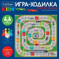 Игра-ходилка настольная "Пазл. Автогонки" А3 31х31см с кубиком и фишками Ин3_36851/096068 от магазина "Карандаш"