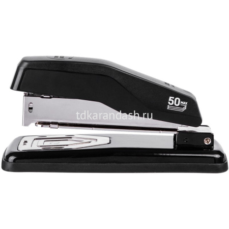 Степлер №24/6,26/6 50л глубина 55мм пластик, черный E0414S/BLACK от магазина "Карандаш"