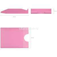 Лоток д/бумаг горизонтальный "Office Pastel" розовый, пластик 55542 от магазина "Карандаш"