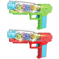 Бластер 24х14см с дисками, пластик (свет, звук) 2312152/CL101 от магазина "Карандаш"