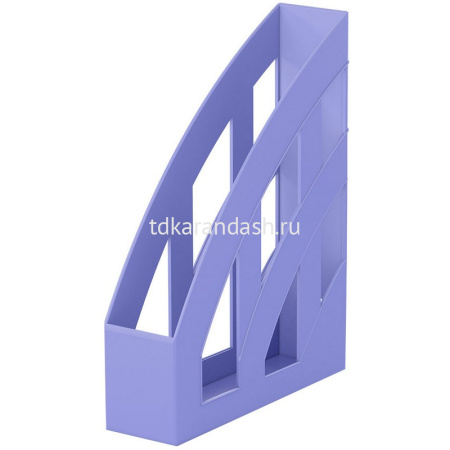 Лоток д/бумаг вертикальный "Office Pastel" ширина 7,5см фиолетовый, пластик 55579